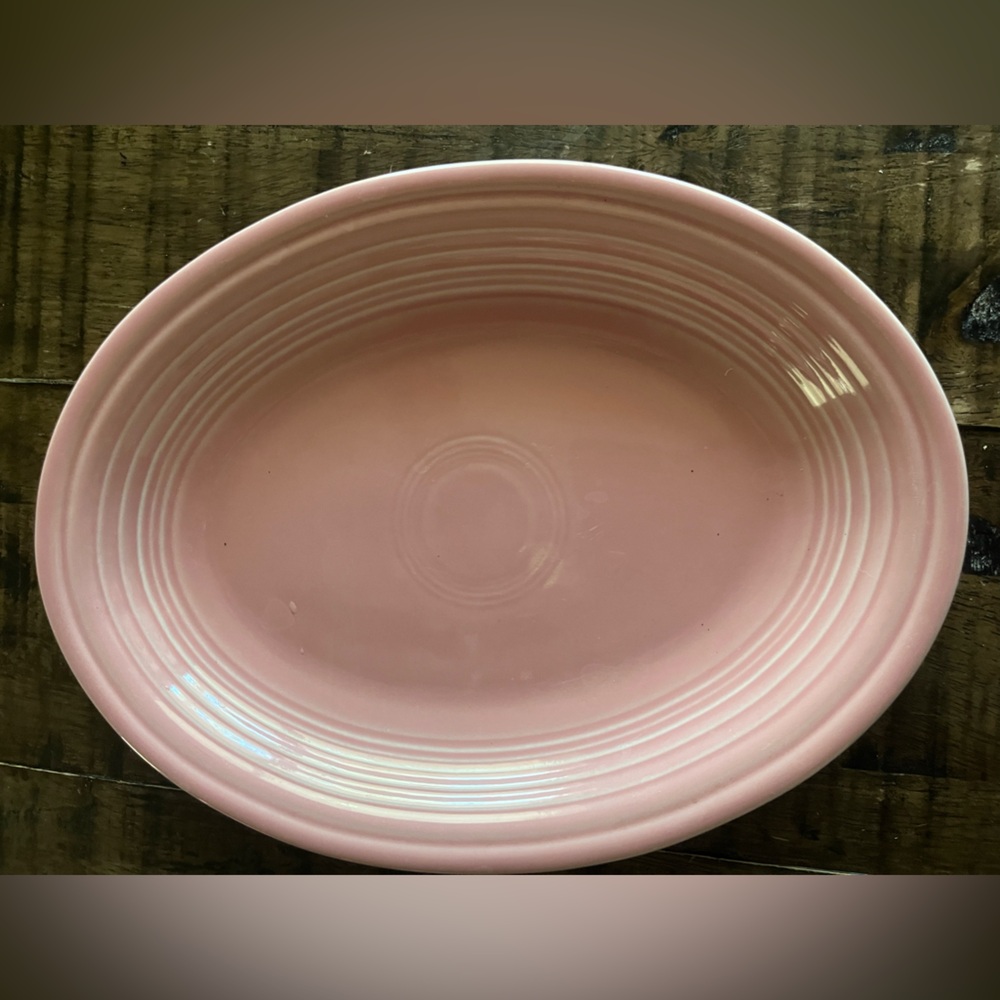 Fiesta Pink Oval Serving Platter